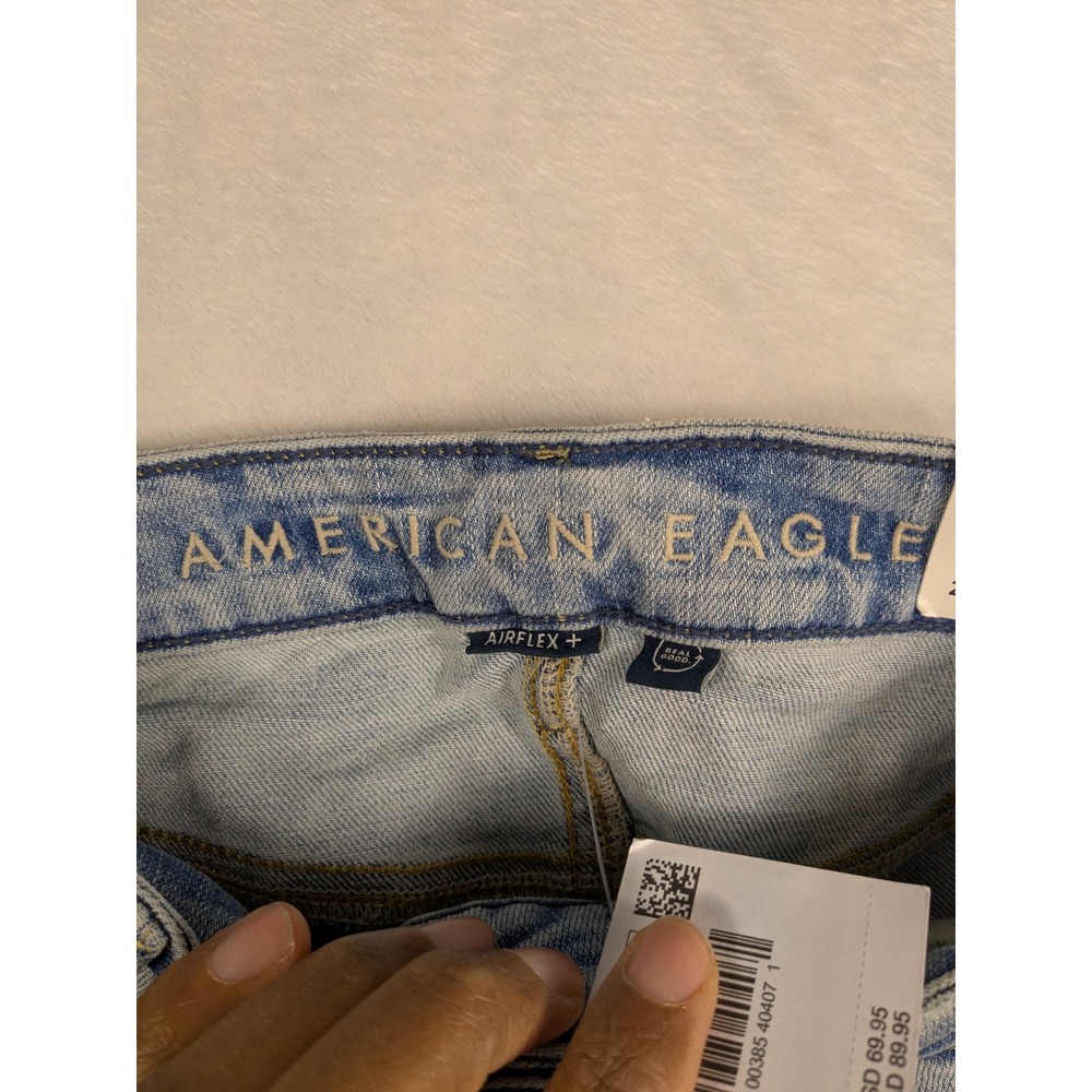 American Eagle Outfitters Womens Slim Authentic Airflex Jeans 29x29 Distressed - Picture 7 of 14